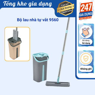 Bộ lau nhà tự vắt Việt Nhật 9560, cây lau nhà tự vắt thông minh