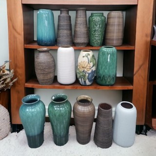 Các mẫu Bình gốm cắm đào đông lọ hoa  cắm cành lựu bình cắm tuyết mai men hỏa biến