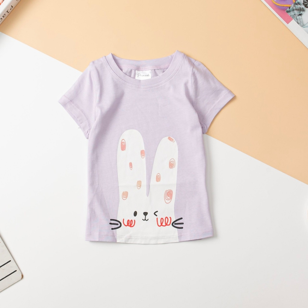 Áo thun cho bé gái size 2-10, áo phông bé gái chất cotton mềm mát, thấm hút tốt, nhiều màu sắc - SUNKIDS1