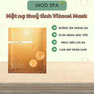 Mặt nạ Thủy tinh Vitacel Mask ADA GROUP cấp ẩm làm trắng làm trắng chuyên sâu, Hộp 6 miếng Inodspa