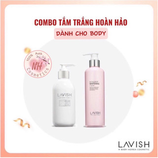 Combo Tẩy Da chết + Tắm Trắng Body - Lavish H baby ( Korea )