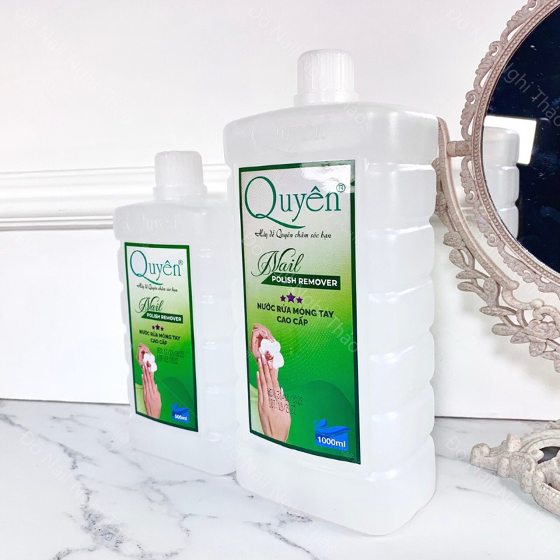Axeton Quyên nước rửa móng cao cấp, nước lau móng chai 500ml-1000ml
