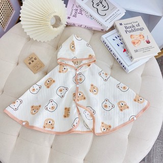 Áo Choàng Chống Nắng Cho Bé - Áo Chống Nắng Cho Bé Trai Bé Gái  Chất Đũi Gân Nhẹ Mát 8-30kg