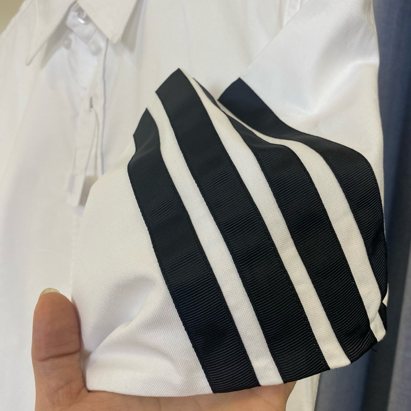 ⚜️ - Sơ Mi Th.0,m 4 Sọc Kẻ Tay Đen Chất Liệu Vải Oxford Dành Cho Cả Nam Và Nữ - Hàng Loại 1 - Dluxury