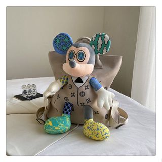 Túi vải cansva, balo nữ học sinh hình búp bê chuột mickey đáng yêu - Thương hiệu IEF cao cấp