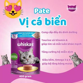 Pate WHISKAS lon 400g - cho mèo LỚN