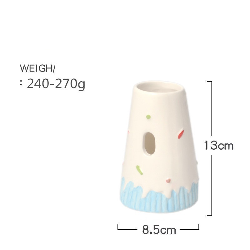 Đế bình nước tổng hợp Sứ hươu/bánh kem cho hamster và thú cưng nhỏ