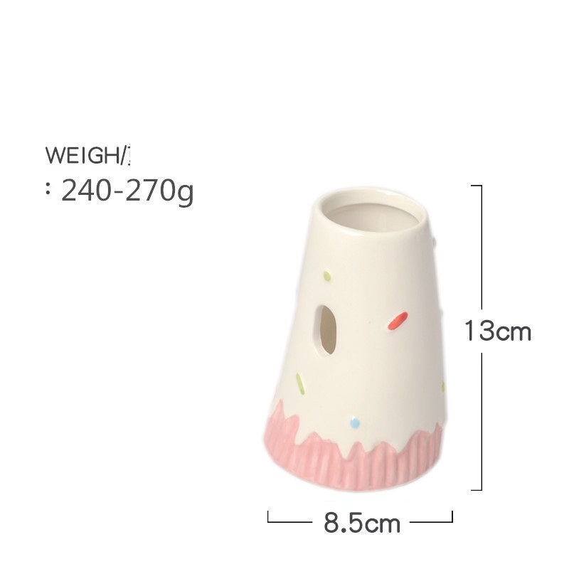 Đế bình nước tổng hợp Sứ hươu/bánh kem cho hamster và thú cưng nhỏ