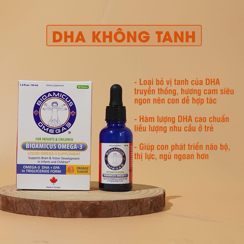 OMEGA 3 DHA BIOAMICUS OMEGA 3 – Vị ngon độc quyền