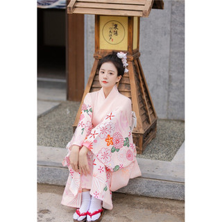 Kimono nữ hồng xinh xắn ( sẵn )