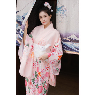 Kimono nữ hồng xinh xắn ( sẵn )