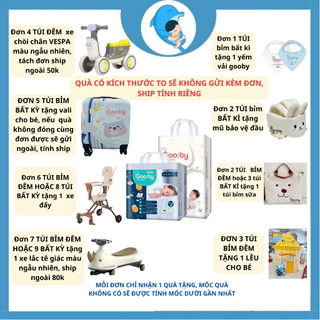 Tã/bỉm quần dán Gooby/Premium chống tràn hiệu quả đủ size M/L/XL/XXL cho bé từ 6kg - 24kg