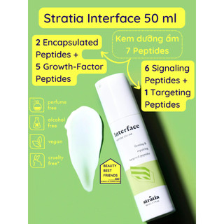 Kem dưỡng ẩm Stratia Interface chứa Peptides giúp da săn chắc & làm chậm lão hóa 50 ml