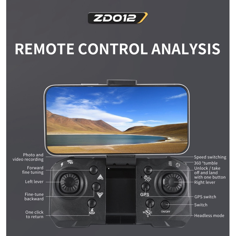 FLYCAM GPS ZD012 - N605 - có GPS mất sóng về - động cơ không chổi than bền  - Rẻ nhất shopee flycam có GPS | BigBuy360 - bigbuy360.vn