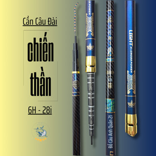 [Tặng ngọn] Cần Câu Tay Chiến Thần 6H Đối Trọng Săn Hàng Tải Tĩnh 3,5kg bản đẹp - Docauanhquan21