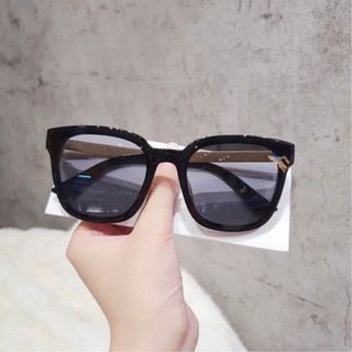 Mắt Kính Râm Chống Nắng Nam Nữ Dáng Vuông Trẻ Trung Gọng Kính Mắt Kim Loại Chắc Chắn- 6035 ĐEN