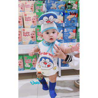 [ Kèm Nón xinh ] Body Cc cho bé phong cách hàn dễ thương