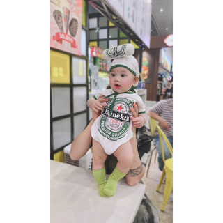 [ Kèm Nón xinh ] Body Cc cho bé phong cách hàn dễ thương