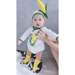 [ Kèm Nón xinh ] Body Cc cho bé phong cách hàn dễ thương
