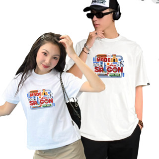 Baby Tee Unisex Couple Áo Thun Cặp Đôi Local Brand TNC Set Đồ Phông Cotton Nam Nữ Trắng Bigsize In Chữ Hình Saigon Đẹp