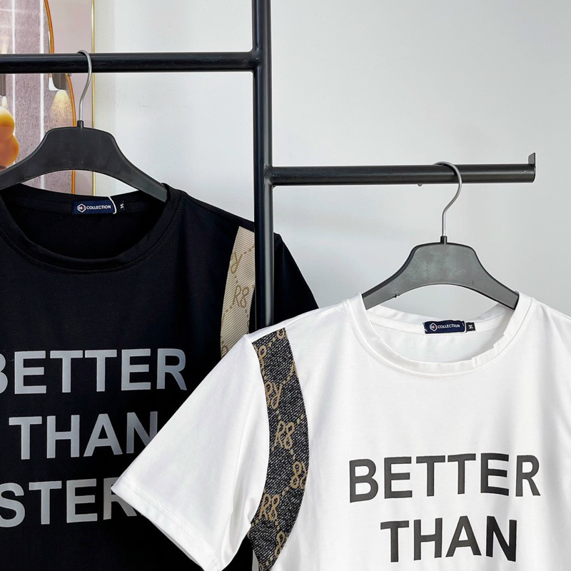 ÁO THUN COTTON NAM NỮ IN CHỮ THỜI TRANG CTTN