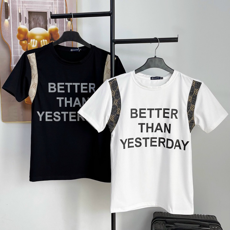 ÁO THUN COTTON NAM NỮ IN CHỮ THỜI TRANG CTTN