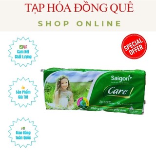 Bịch 10 cuộn giấy vệ sinh không lõi sài gòn care