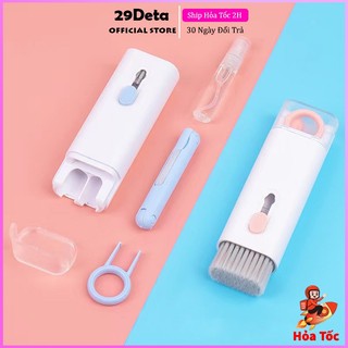 Bộ dụng cụ vệ sinh laptop máy tính bàn phím tai nghe Airpod đa năng 29deta 10 in1 thiết kế siêu nhỏ gọn nhiều chức nă