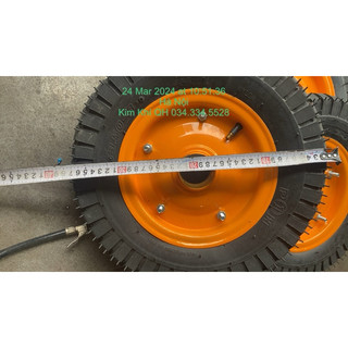 Bánh xe đẩy đường kính 38 cm bơm hơi