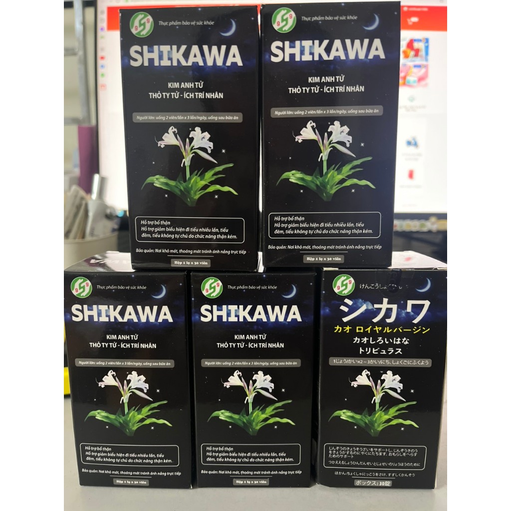 VIÊN UỐNG SHIKAWA - Hỗ Trợ Bổ Thận Và Giảm Các Biểu Hiện Do Chức Năng Thận Kém - Hộp 30 Viên