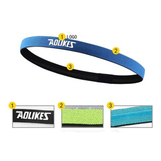 Băng đô Headband thể thao Aolikes 2101 chính hãng, băng thấm hút mồ hôi đầu khi tập luyện thể thao