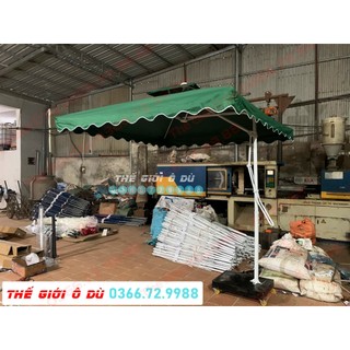 Ô Dù Lệch Tâm 2.5Mx2.5M che mưa che nắng (Đã bao gồm chân đế chưa bê tông)