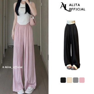 Quần Ống Rộng Cạp Chun Mát Lạnh Mùa Hè Alita Quần Đũi Xước Siêu Xinh QD01