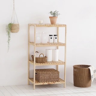 Kệ đa năng 3 4 tầng,kệ để đồ gỗ thông nhập khẩu decor ht