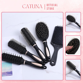 Lược chải tóc gỡ rối CATUNA lược tạo kiểu cao cấp lược massage đầu chống dụng tóc LC06