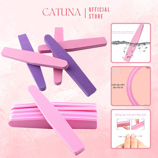 Phao dũa móng tay CATUNA chà bóng móng dạng thanh 2 mặt nhám đa dạng chà mịn làm nail D14