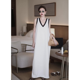 𝐏𝐀𝐍𝐄𝐘 𝐃𝐑𝐄𝐒𝐒 - 𝐀𝐒𝐇𝐘𝐋𝐄𝐘 đầm suông cotton phối viền basic TVT