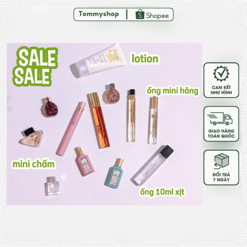 | SALE | Nước hoa mini, nước hoa tách set, lẻ size