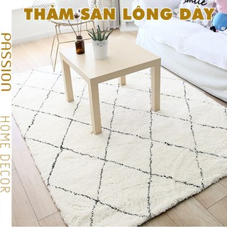 Thảm Trải Sàn Trang Trí Lông Len Đế Canvas Sang Trọng PA9563