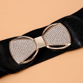 Đai váy liền, đai đầm liền, áo sơ mi, jumpsuit bản rộng, chất liệu co giãn, móc khóa kim loại họa tiết nơ đính hạt W88