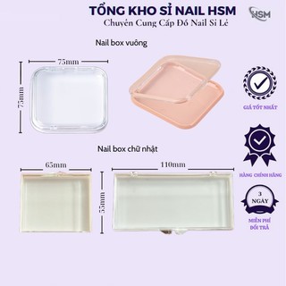 Hộp đựng nail box chuyên dụng - Hộp đựng móng tiện lợi - Phụ kiện đồ nail HSM