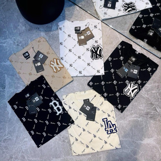 Áo phông MLB New Era MONOGRAM Cotton Ngắn Tay From Rộng Chất Thun Mát