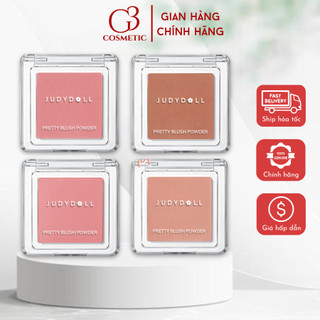  Phấn má hồng JUDYDOLL màu đơn sắc tông nude tự nhiên phấn má hạt nhỏ mịn dễ dàng tán mỏng và đều 