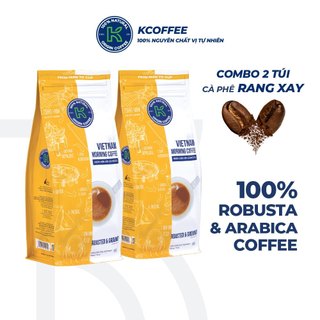 Cà phê rang xay Robusta Arabica Vietnam Morning thương hiệu K Coffee 454G