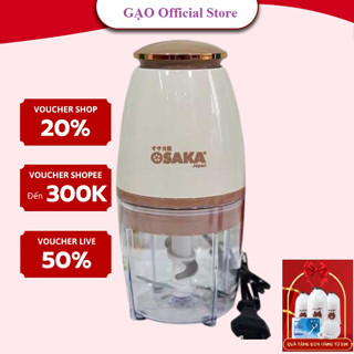 Máy Xay Đa Năng  Dung Tích 0.75L Nắp Đồng Osaka, Xay Sinh Tố, Xay Thịt, Nhỏ Gọn, Mạnh Mẽ