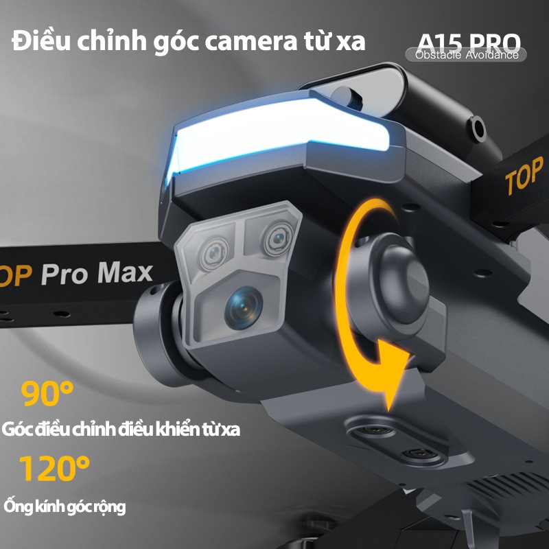 Máy Bay Flycam A15 Drone camera HD,Camera kép định vị luồng quang học,Điều chỉnh ống kính từ xa,Chức năng tránh vật cản | BigBuy360 - bigbuy360.vn