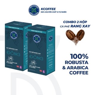 Cà Phê Rang Xay Robusta Arabica Đông 454g/hộp thương hiệu K Coffee