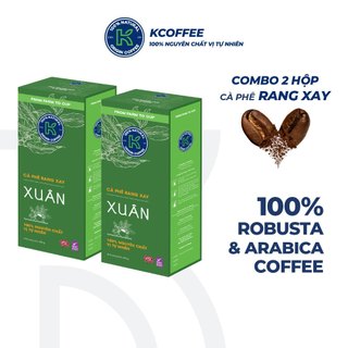 Cà phê rang xay Robusta Arabica Xuân 454G/hộp thương hiệu K Coffee