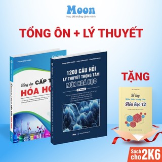 Combo 9+ Trọng tâm lý thuyết, tổng ôn cấp tốc Hoá học tặng sổ tay- Moonbook