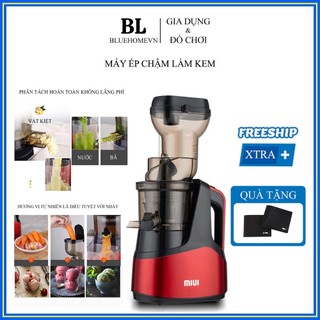 Máy ép chậm, máy ép trái cây và làm kem tốc độ chậm đảm bảo giữ nguyên dưỡng chất và tách kiệt nước bảo hành 24 tháng